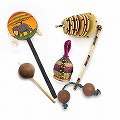 【アフリカ楽器スターターズセット】アフリカ音具5点セット　10C