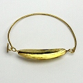 フラニ金色ブレスレット 針金付