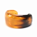 【受注商品】牛角バングル中ビビッド オレンジ