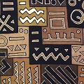 NDOMO泥染ブランケット小 38 一点物