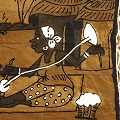 泥染絵布 中 02 一点物