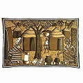 泥染絵ブランケット 01 一点物
