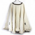 エチオピア手つむぎ手織刺繍ポンチョ 一点物 01