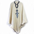 エチオピア手つむぎ手織刺繍ポンチョ 一点物 02
