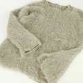 【SALE】ラモヘア長袖セーター プラム @28000→22000円