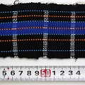 ガーナ伝統帯布 1m 黒青チェック