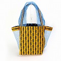 パーニュバッグ 両脇メッシュ ターコイズメッシュ サックス系パーニュ