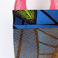 パーニュバッグ メッシュショルダー ピンク メッシュポケット オレンジ  25SS一点物