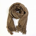 ランバランディ野蚕 180x40 草木染ユーカリxナチュラル