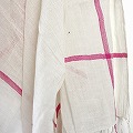 【SALE】 サバハールSABAHARフレンチスカーフ(綿) 白ピンク02