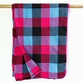 マサイシュカ 黒xピンクxサックス 三色チェッカー 7x7
