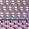 カンガ ケニア フチ縫  NAOMBA UZIMA TUISHI MAISHA MEMA クリーム