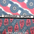 カンガ ケニア フチ縫い KUUNGANA NI UMOJA ピンク