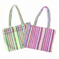 キコイストライプ 横長トートバッグ ピンク