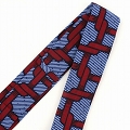 パーニュネクタイ 細 赤青系