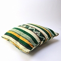 【受注商品】ベルベル クッションカバー 45x45 緑系 スリットタイプ