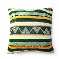 【受注商品】ベルベル クッションカバー 45x45 緑系 スリットタイプ