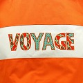 セネガル ロゴ入り筒バッグ オレンジ VOYAGE 一点もの01