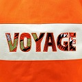 セネガル ロゴ入り筒バッグ オレンジ VOYAGE 一点もの02