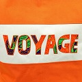 セネガル ロゴ入り筒バッグ オレンジ VOYAGE 一点もの03