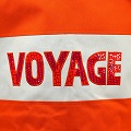 セネガル ロゴ入り筒バッグ オレンジ VOYAGE 一点もの04