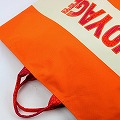 セネガル ロゴ入り筒バッグ オレンジ VOYAGE 一点もの04