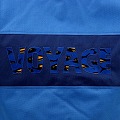セネガル ロゴ入り筒バッグ 青 VOYAGE 一点もの02
