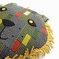 セネガル ライオンクッション 大 黄オレンジ系 一点物