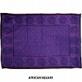 スペシャルカンガ タンザニア製 ケニア重ね染め フチ縫い 紫 MUNGU AWE FARAJA YETU