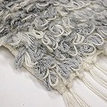 チュニジアループラグ コットンMIX グレー 12 一点物