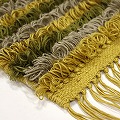 チュニジアループラグ コットンMIX 黄 60 一点物