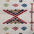 チュニジアキリム 玄関マット 極小 01 一点物-01