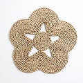 ラッシュテーブルマット 花 35cm 25SS一点物