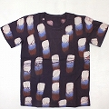 バティックTシャツ L 地球紫ベース