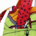 パーニュ巾着エコバッグ 小 161 自転車 赤 T01 SHP