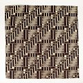 パーニュバンダナ 55X55 ブロック 茶 03【タグ無】