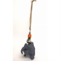 【SALE】カラフルビーズx動物付きチャーム ゾウ @1500→1200円