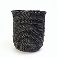 イリンガバスケット S 黒無地 黒経糸 SB