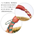 ブルキナバスケット M カラー 黒赤茶ハンドル