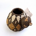 ズールーバスケット壺 UKHAMBA 蓋付き DIXZX 25_27 2610 一点物