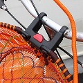 ワイヤーナイロン楕円 自転車カゴ(装着システム別売り)-02 焦げ茶