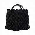 ナイロンバッグ ミニハンドル ロングショルダー 黒