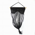ナイロンマクラメ編み 猫ベッド 黒 23SS一点物 @8500→6800円