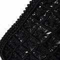 ナイロンバッグ ダイヤ型ぺったり 黒 25SS一点物