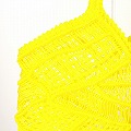 ナイロンバッグ ランダム波透かし 黄 25SS一点物