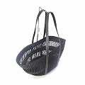 ニャリガバスケット 楕円底 2本透かし 黒平革ハンドル 黒 25SS一点物