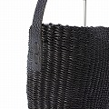 ニャリガバスケット ポシェット 黒平革ショルダー 黒 25SS一点物