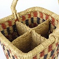 ボルガ4本ボトルフォルダー 四角 ナチュラルマルチ 25SS一点物 @8500→6800円