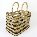 ボルガ四角透かしカゴ 大 ナチュラル黒 25SS一点物 @12000→9600円