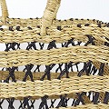 ボルガ四角透かしカゴ 大 ナチュラル黒 25SS一点物 @12000→9600円